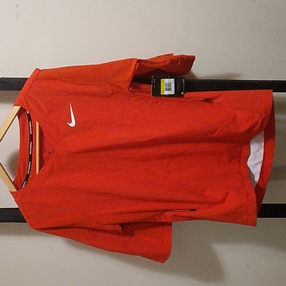 Nike Men’s Hot Baseball Jacket Short Sleeve - Picture 1 of 9